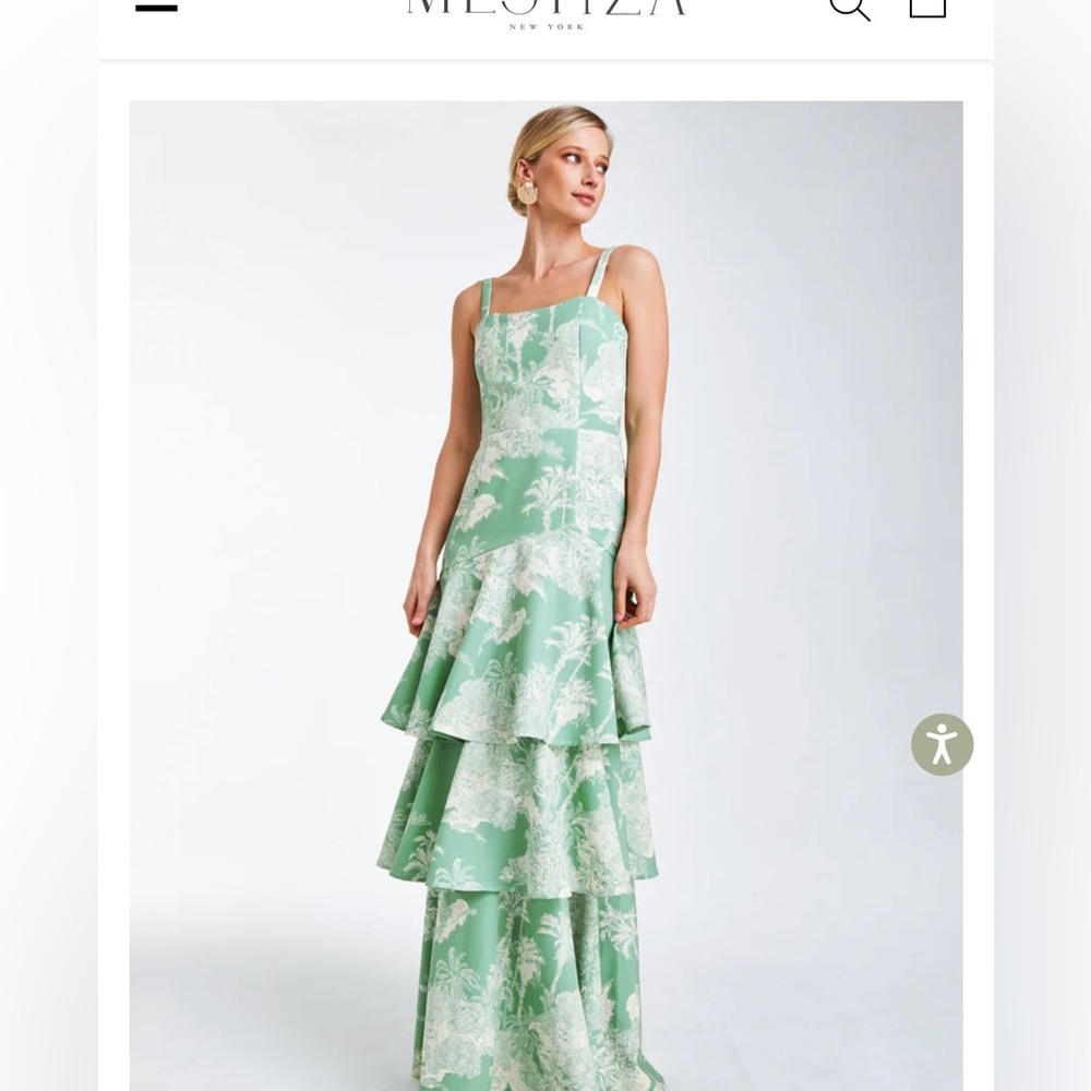 Mestiza NYC Torrero Ruffled Floral Gown